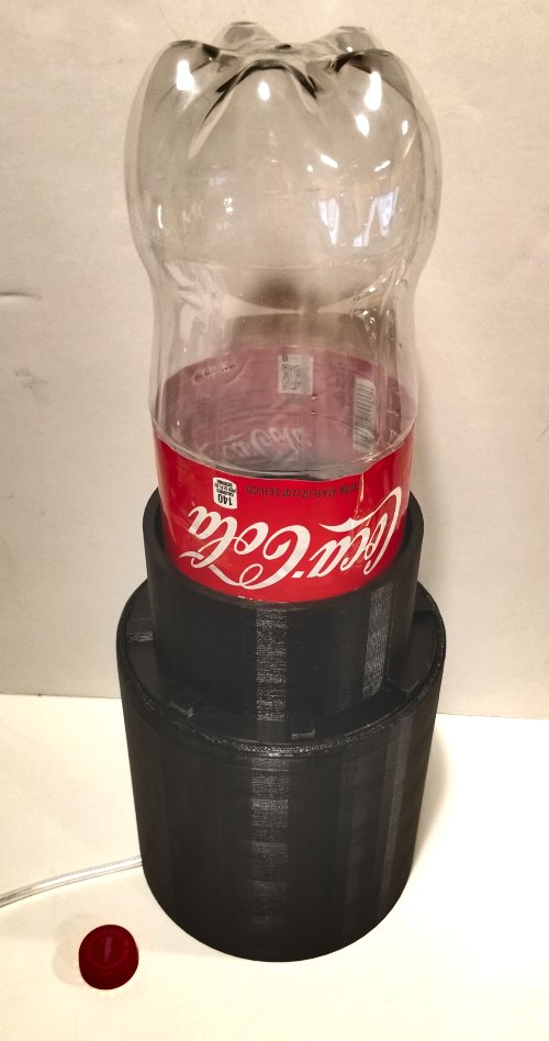 Reservior with Coca Cola bottle